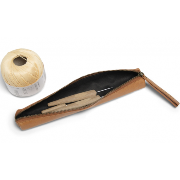 Muud Hee XL Etui til Hklenle/Penalhus - Lder, Whisky