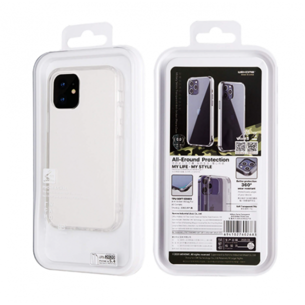 iPhone 13 mini cover - vandafvisende, 5,4", transparent