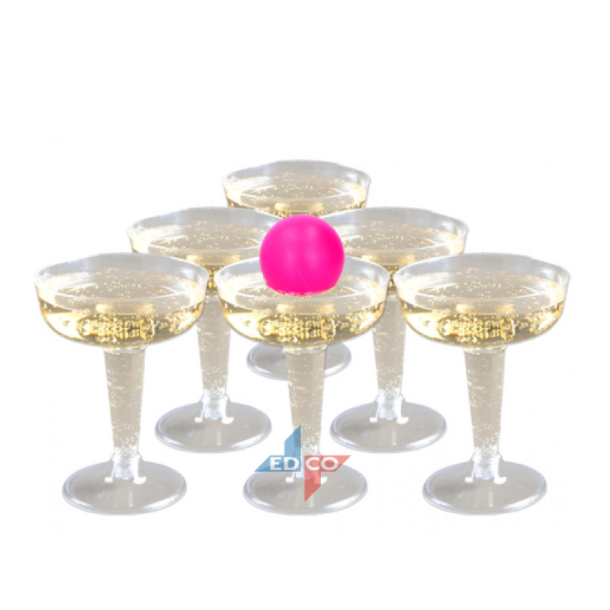 Battle Pong - l vs. Champagne udgave, 18 dele