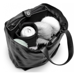 Muud Hiba Taske - Lder, Sort