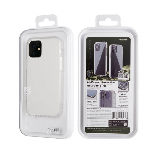 iPhone 12 Mini cover - vandafvisende, 5,4", transparent