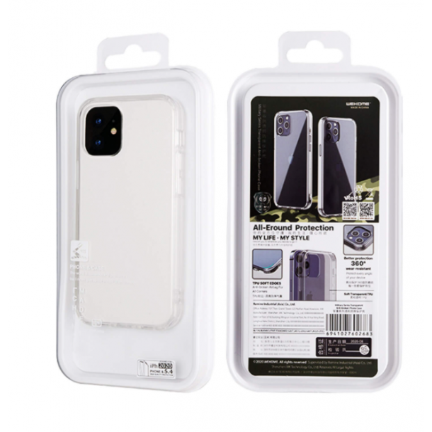iPhone 13 cover - vandafvisende, 6,1", transparent