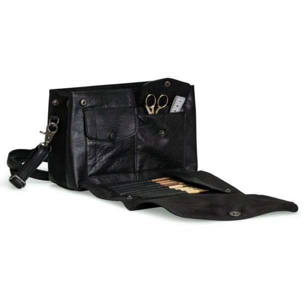 Muud Fee Crossbody - Lder, Sort