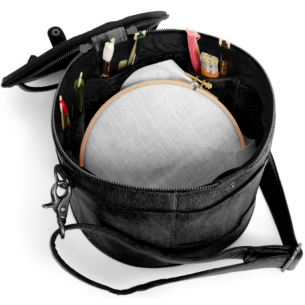 Muud Enturn Taske - Lder, Sort