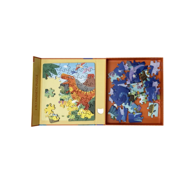 mierEdu Magnetisk puslespil - 2 i 1 Dinosaur