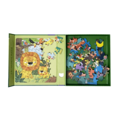 mierEdu Magnetisk puslespil - 2 i 1 Skovens dyr