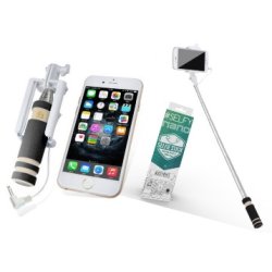 Mini monopod - selfie stick, sort