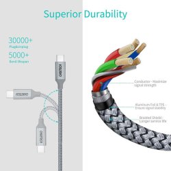 Choetech Kabel USB-C PD 1,8 m - Sort