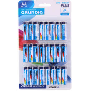Grundig AA batterier, 24 stk
