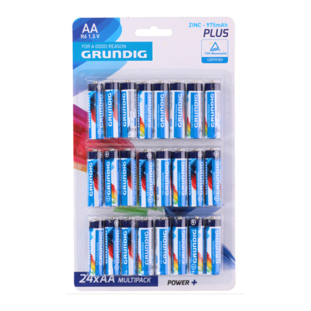 Grundig AA batterier, 24 stk