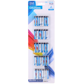 Grundig AAA batterier, 30 stk