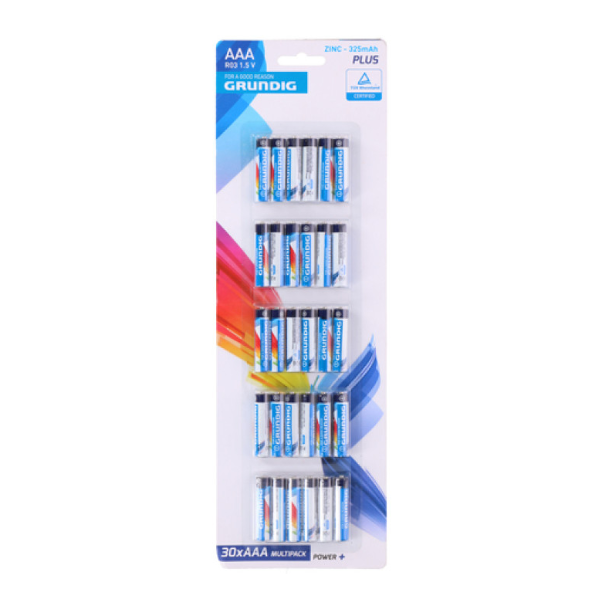 Grundig AAA batterier, 30 stk