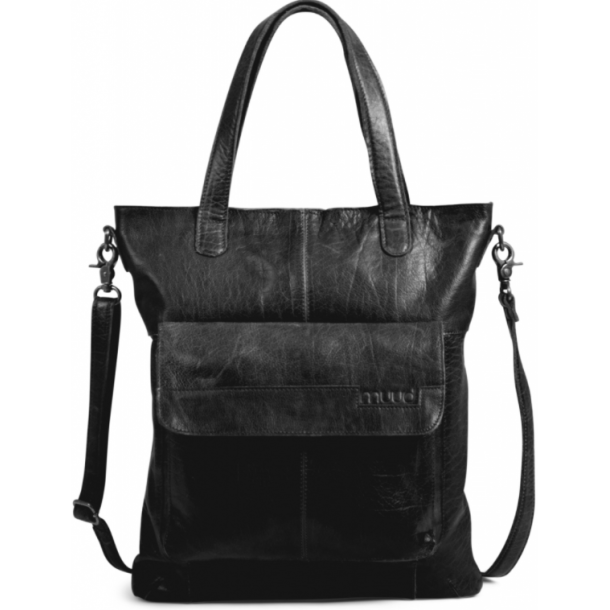 Muud Arendal Taske - Lder, Sort