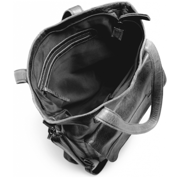 Muud Arendal Taske - Lder, Sort