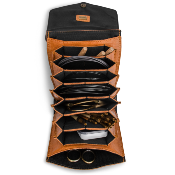 Muud Betina Etui til Strikkepinde - Lder, Whisky