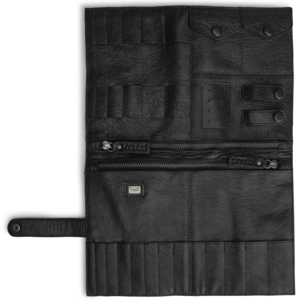 Muud Billie Multifunktion Strikkeetui - Lder, Sort