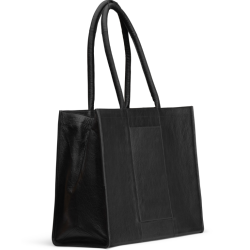 Muud Bina XL Taske - Lder, Sort