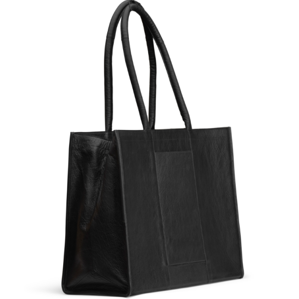 Muud Bina XL Taske - Lder, Sort