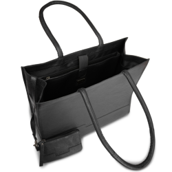 Muud Bina XL Taske - Lder, Sort