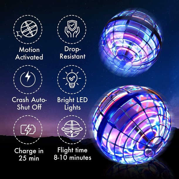 Flynova PRO - Flying Spinner ball, bl