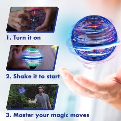 Flynova PRO - Flying Spinner ball, bl