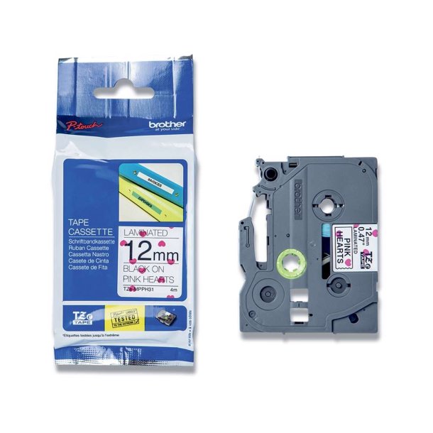 Brother TZe-R334 printer guld p sort satinbnd, 12 mm