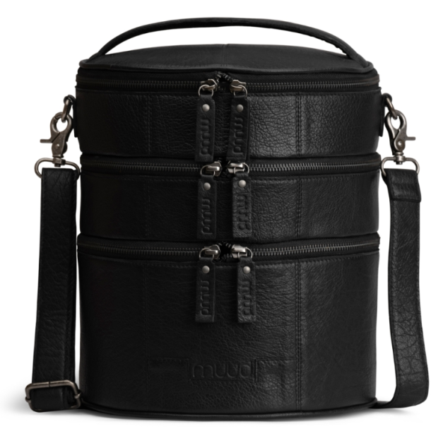 Muud Bturn Taske - Lder, Sort