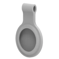 SERO AirTag silikonfodral med nyckelring/karbinhake, gr