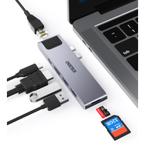 Choetech 7-i-1 USB-C Hub til MacBook Pro/Air