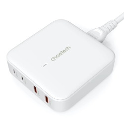 Choetech 4-port Oplader, 100W, hvid