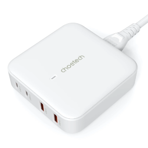 Choetech 4-port Oplader, 100W, hvid