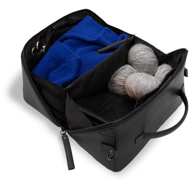 Muud Cleo Midi Taske - Lder, Sort