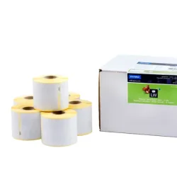 DYMO Labeletiketter Fragt 54x101 mm, (12 ruller &aacute; 220 etiketter) - hvid