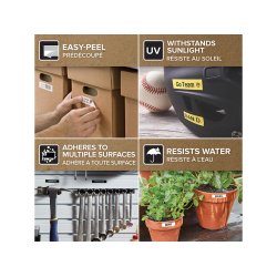 DYMO Tape D1 (45016) 12 mm (7 m) - sort/bl