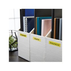 DYMO Tape D1 (45808) 19 mm (7 m) - sort/gul