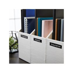 Dymo Tape D1 12mmx7m hvid/sort