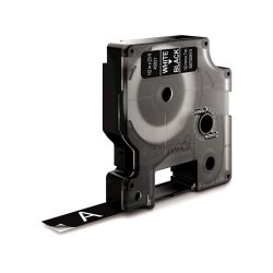 Dymo Tape D1 19mmx7m hvid/sort