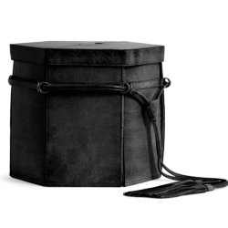 Muud Evita XL Taske - Lder, Sort