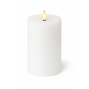 Udendrs Solcelle Bloklys 7,5 x H10 cm, hvid