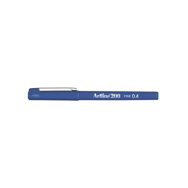 Artline Fineliner 200 Fine 0.4 Bl, 12 stk