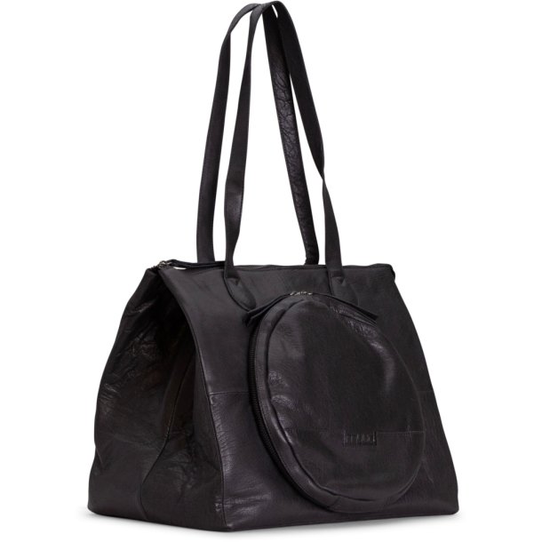 Muud Fro Shopper fr Broderi-Frvaring - Lder, Svart