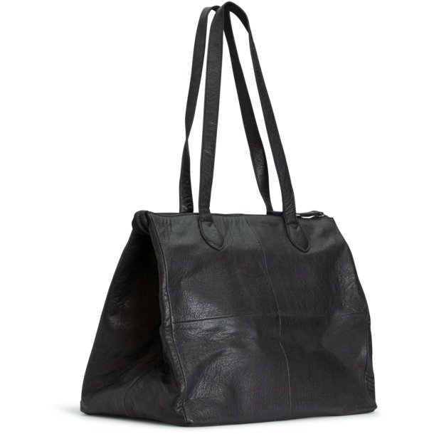 Muud Fro Shopper fr Broderi-Frvaring - Lder, Svart