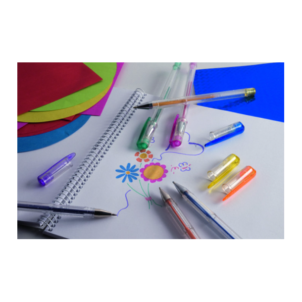 Creative Kids Gel kuglepenne - 12 stk, Glitter