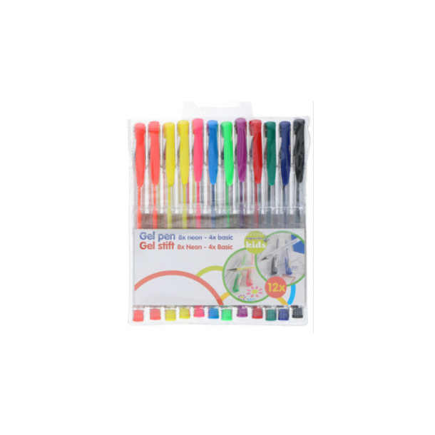 Creative Kids Gel kuglepenne - 12 stk, Neon
