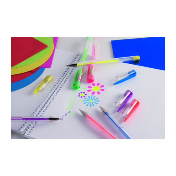 Creative Kids Gel kuglepenne - 12 stk, Neon