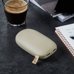 GreyLime Power Stone II 10400 mAh Powerbank - USB-C & USB-A (Beige)
