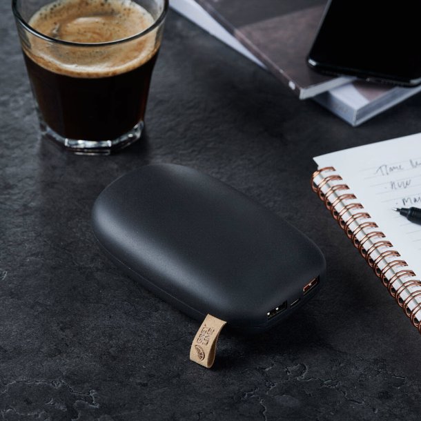 GreyLime Power Stone II 10400 mAh Powerbank - USB-C & USB-A (Sort)