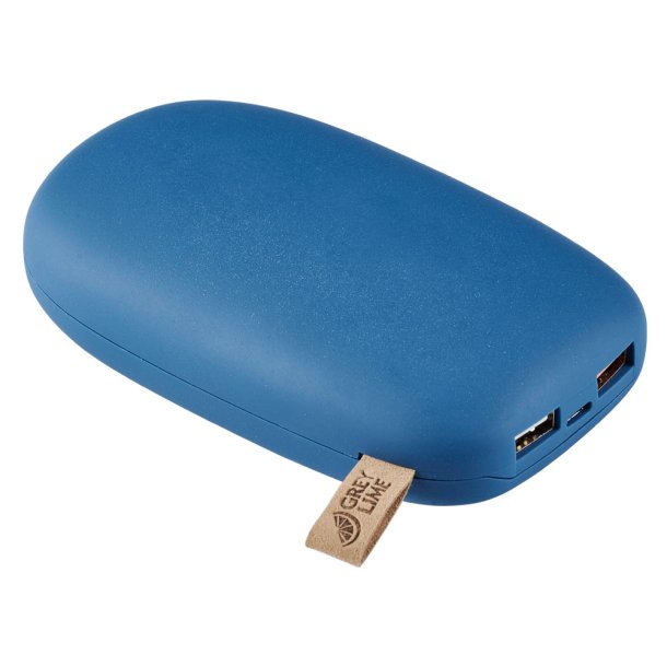 GreyLime Power Stone II 10400 mAh Powerbank - USB-C & USB-A (Blå)