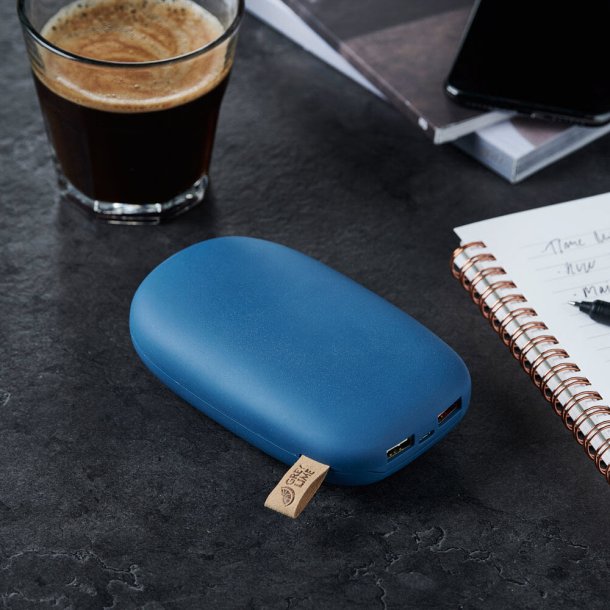 GreyLime Power Stone II 10400 mAh Powerbank - USB-C & USB-A (Blå)