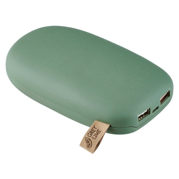 GreyLime Power Stone II 10400 mAh Powerbank - USB-C & USB-A (Grøn)